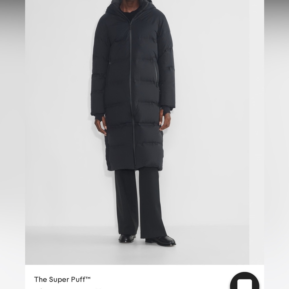 Aritzia Superpuff Long Black XS
